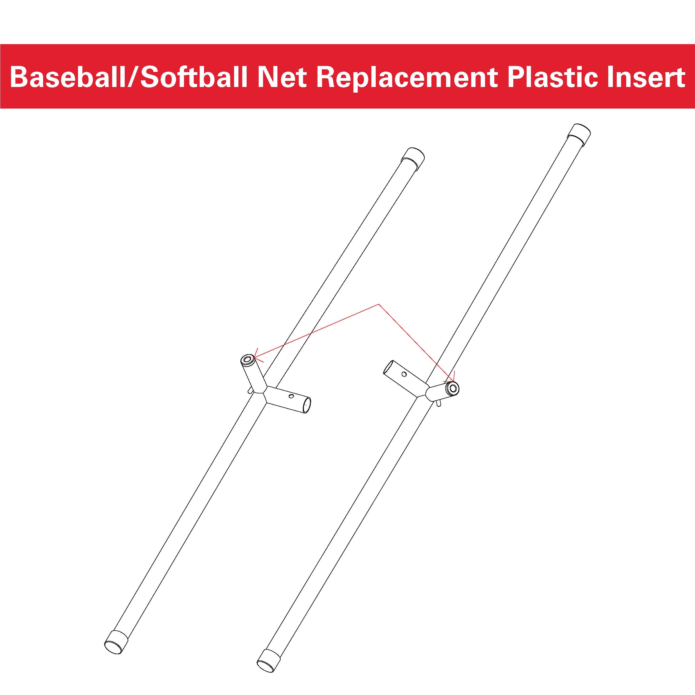 PowerNet Baseball Softball Pratica Rete Per Colpire E Lanciare Con Arco 7x7 Telaio (rosso - Foto 3