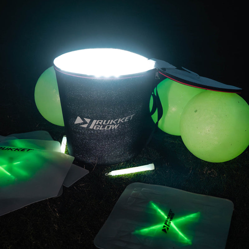 Rukket Glow-in-the-Dark Kickball Set with Quick Charger