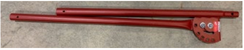 Red Frame Pieces (Set of 2) - Left Center Support and Rear Connecting Tube