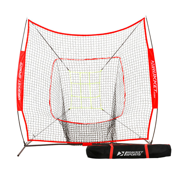 7x7 Original Sock It! Baseball / Softball Net w/ Neon Strike Zone Target